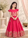 Pink Dori Embroidered Ghaghra