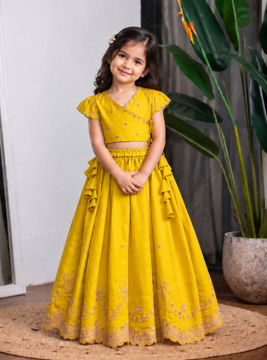 Mustard Dori Ghagra