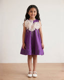 Organza Flower Dress with Tassels