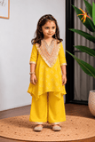 Yellow Bandhej Palazzo Set