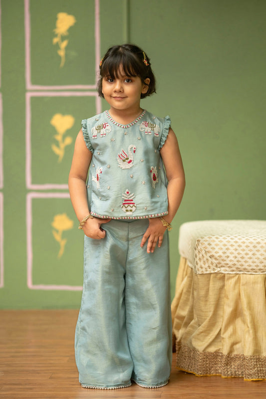 Patola Embroidered Palazzo Set