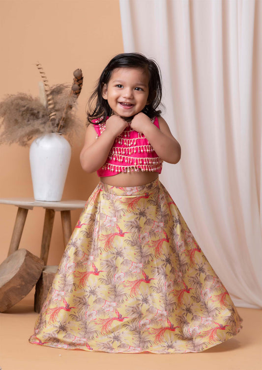 Bird Of Paradise Ghaghra Set