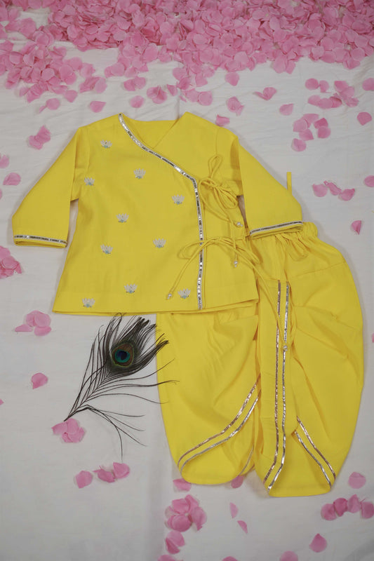 Yellow Lotus Angrakha Set