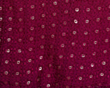Wine Thread Embroidered and Gota Lace Detailed Ghaghara