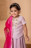 Lilac Embroidered Ghaghra
