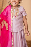 Lilac Embroidered Ghaghra
