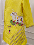 Yellow Nandi Kurta Dhoti