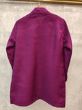 Purple Kurta with hand done Pearl and Sequins Embroidery