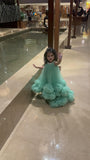 Green Pompom Gown