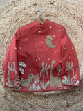 DINOSAUR HAND DORI EMBROIDERY ACHKAN WITH PANTS