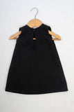 Black Dress With Stone Bows