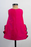 Pink Black Ruffle Dress