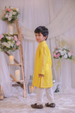 Yellow Chanderi Kurta