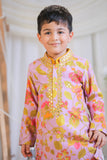 Lilac Printed Abla Kurta