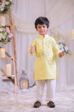 Yellow Shibori Kurta