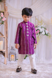 Purple Cutdana Kurta