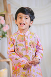 Lilac Printed Mirror Kurta