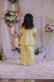 Yellow Damru Embroidery Palazzo Set