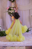 Yellow Pompom Gown