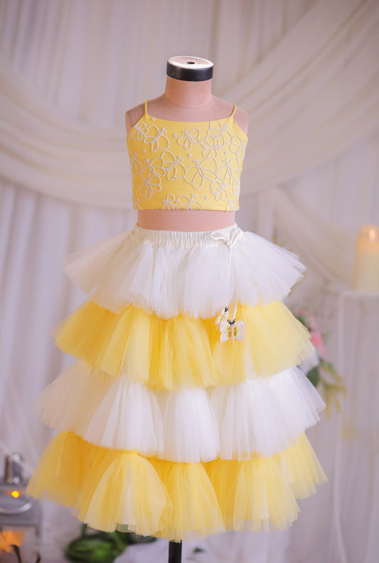 Butterfly Frill Ghaghra