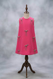 Bright Pink Bow Dres