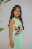 BUTTERFLY SIDE DRAPE DRESS