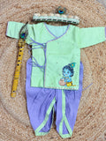 Lilac Green Handpainted Kanha Set