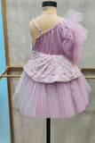 The One Shoulder Lilac Mermaid dress