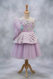 The One Shoulder Lilac Mermaid dress