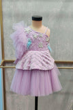 The One Shoulder Lilac Mermaid dress