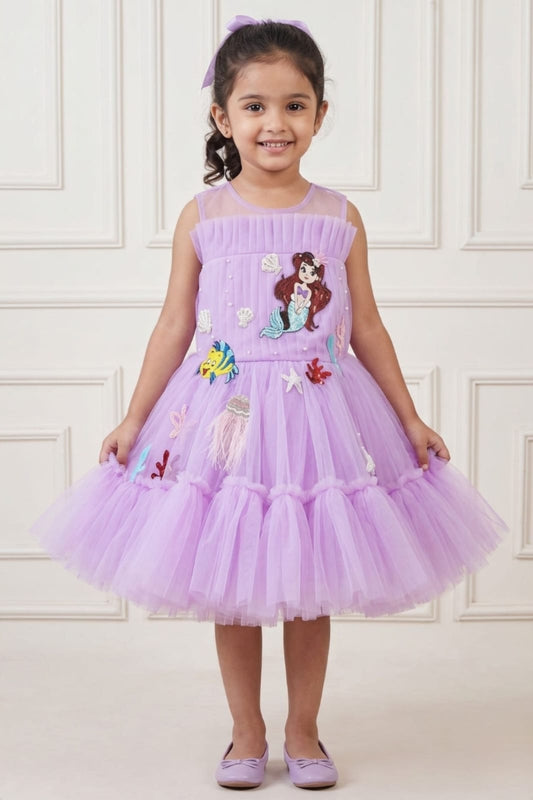 The Lilac Mermaid Themed Dress