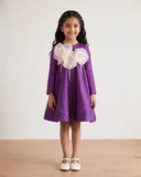 Organza Flower Dress with Tassels