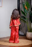 Red Patola Print Palazzo Set