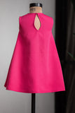 Pink Embroidered Bird Dress