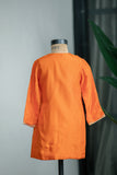 Orange Lotus Kurta