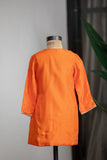 Orange Lotus Kurta