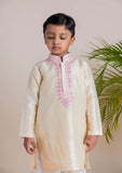 Beige Mirror Kurta Churidar