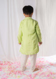 Green Chikankari Kurta Churidar