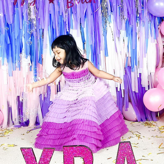 Ombre Purple Shaded Gown