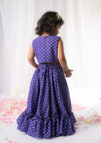 Purple Bandhej Ghaghra Set