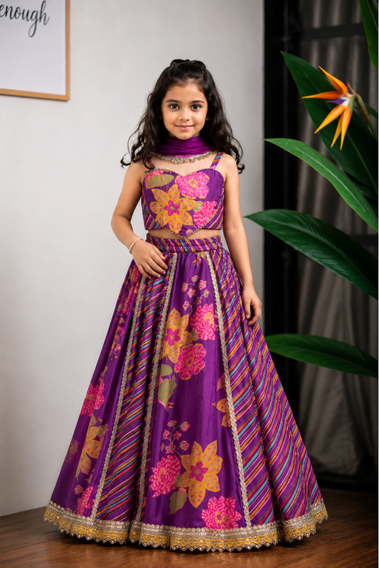 Purple Heart Ghagra