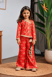 Red Patola Print Palazzo Set
