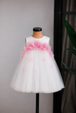 White Pink Arched Dress