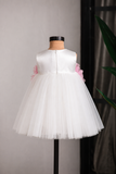 White Pink Arched Dress