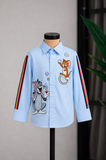 Tom and Jerry Hand Embroidered Shirt
