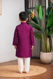 Purple Tota Kurta Set