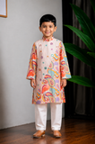 Multicolor Printed Paisley Kurta