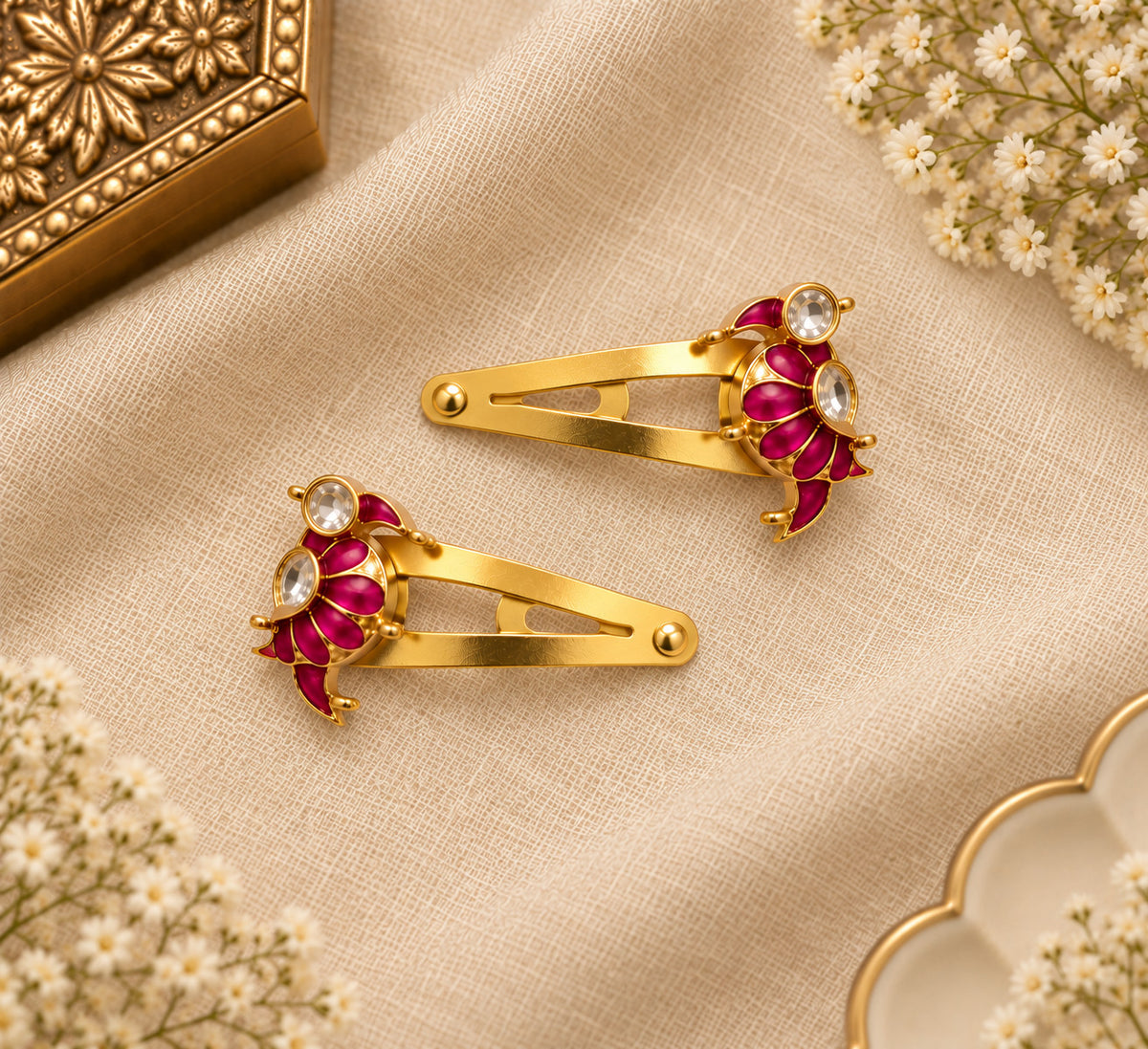 Pink Bird Clips