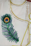 Green Bandhej Morpankh Set