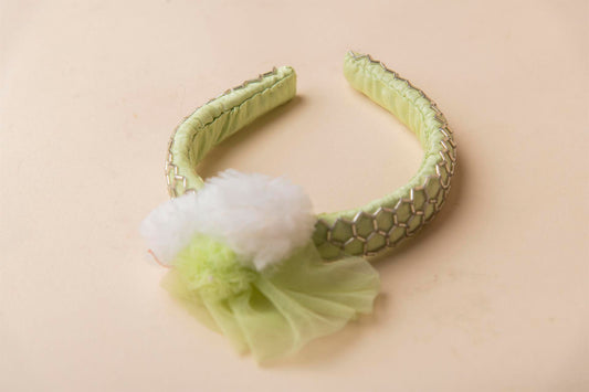 Green Flower Headband